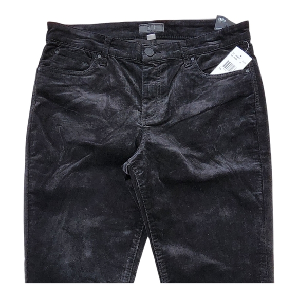 Kut From The Kloth Karen Baby Bootcut  Corduroy black pants /plus size / streach - Picture 2 of 7